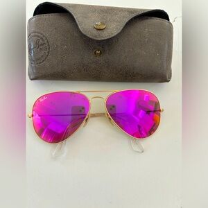 Pink ray ban sunglasses